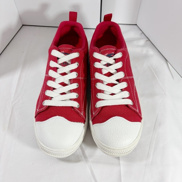 Skechers Chunky Platform Red Shoes Size 7.5 - Picture 1 of 4